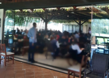 Evento é interrompido pela PM após aglomeração de pessoas em hotel de Corupá