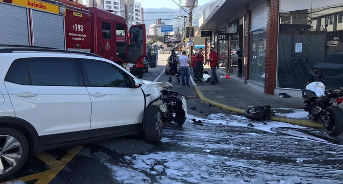 Motociclista morre após acidente no Centro de Jaraguá do Sul