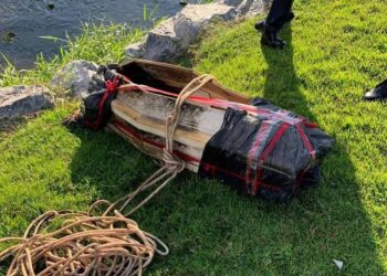 Caixão é encontrado boiando em rio em Jaraguá do Sul