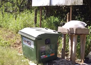 Rodinhas de contentor de lixo são furtadas em Corupá