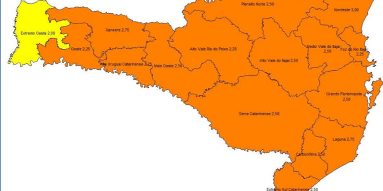 Jaraguá do Sul e região saem do risco “Gravíssimo” para “Grave” em mapa do coronavírus