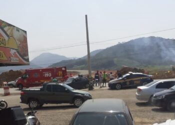 Motociclista fica ferido após acidente na BR-280, em Guaramirim