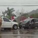 [VÍDEO] Acidente envolvendo dois carros é registrado em Jaraguá do Sul