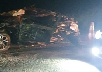 Homem morre após veículo cair em rio entre Massaranduba e Guaramirim