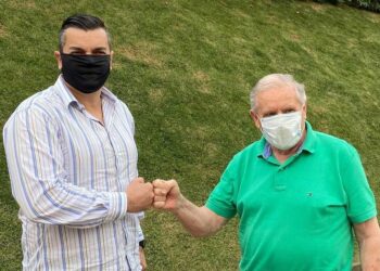 Pré-candidato a prefeito de Jaraguá do Sul, Ivo Konell anuncia Delegado Mioto como vice em chapa