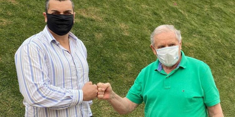 Pré-candidato a prefeito de Jaraguá do Sul, Ivo Konell anuncia Delegado Mioto como vice em chapa