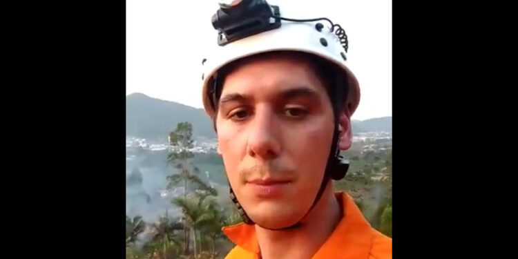[Vídeo] Bombeiros Voluntários de Guaramirim fazem apelo após combater incêndio na Estrada Bananal