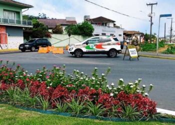 Rotatória alterada na José Theodoro Ribeiro, em Jaraguá do Sul