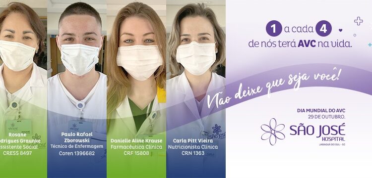 Hospital São José de Jaraguá do Sul realiza Campanha Virtual do AVC