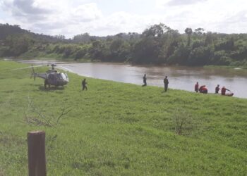 Bombeiros Voluntários de Guaramirim fazem buscas por homem desaparecido