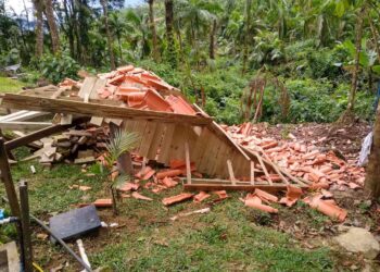 Idoso fica ferido após rancho desabar em Schroeder