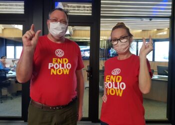 Rotary de Guaramirim enfatiza a importância da vacina da Poliomielite