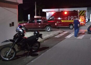 Jovem fica ferida após acidente em Schroeder