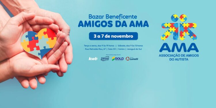 Bazar beneficente Amigos da AMA Jaraguá do Sul já tem data marcada