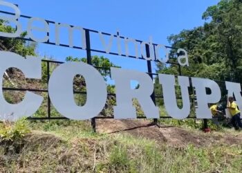 Prefeitura de Corupá inicia instalação de letreiro “Bem-vindo a Corupá”