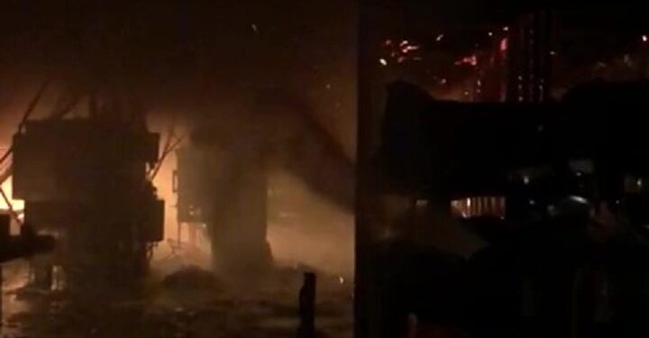 [Vídeo] Incêndio atinge fábrica da Malwee, em Jaraguá do Sul