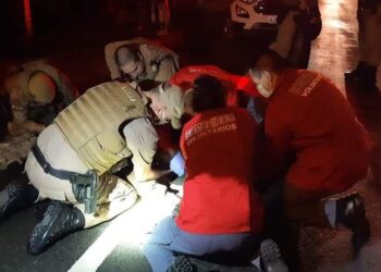 Motorista foge após atropelar PM e é preso em flagrante em Jaraguá do Sul