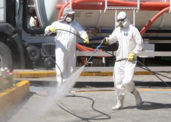 Mais de 60 espaços públicos passam por desinfecção em Jaraguá do Sul