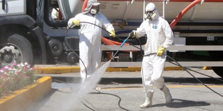 Mais de 60 espaços públicos passam por desinfecção em Jaraguá do Sul