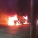 [Vídeo] Ônibus fica totalmente destruído após ser consumido pelas chamas em Jaraguá do Sul