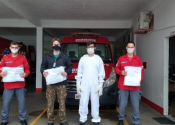 Fujama repassa equipamentos aos Bombeiros de Jaraguá do Sul para o trabalho de resgate animal
