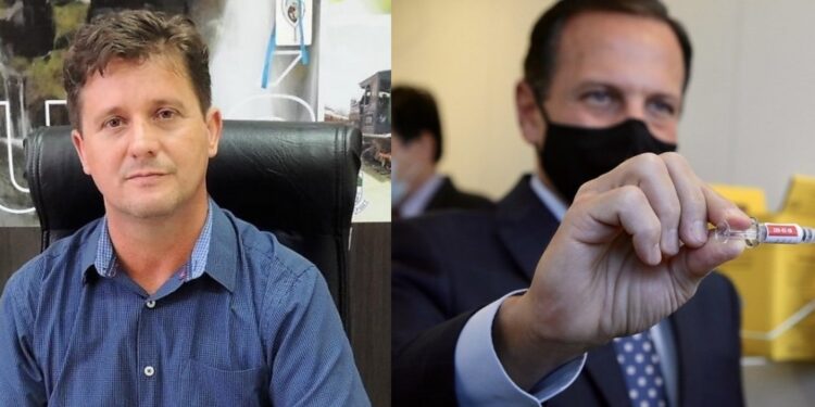 Prefeito de Corupá viaja para São Paulo para encaminhar aquisição da Coronavac, a vacina contra o coronavírus