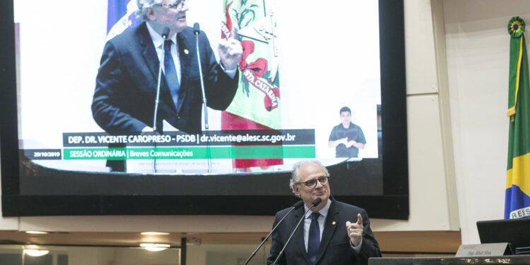 Deputado Vicente Caropreso envia carta pedindo ações do governador contra o coronavírus