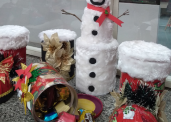Bolsistas da Católica SC levam o clima de Natal para dez instituições de Jaraguá do Sul e de Joinville