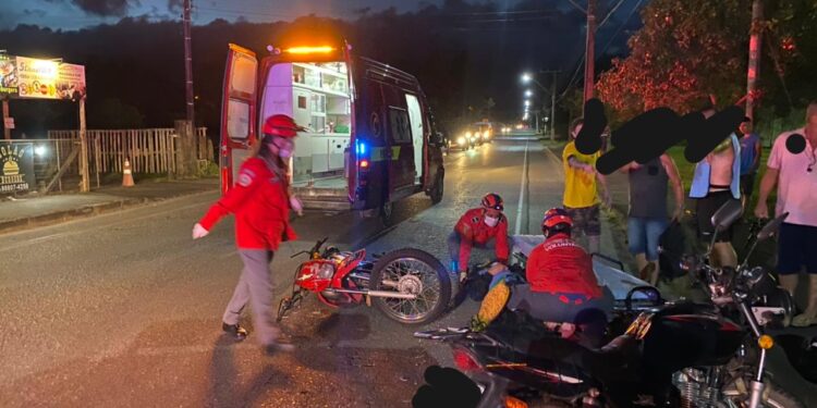 Após acidente, motociclista é preso por embriaguez ao volante em Schroeder