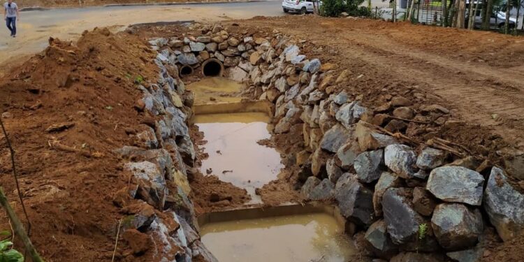 Prefeitura de Jaraguá do Sul faz obra de prevenção na Barra do Rio Cerro