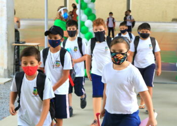 Boa adesão dos alunos marca retorno das aulas em Jaraguá do Sul