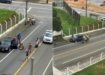 [Vídeo] Bombeiro militar de folga prende assaltante em Jaraguá do Sul