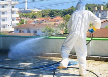 Confira os espaços públicos que estão sendo sanitizados em Jaraguá do Sul