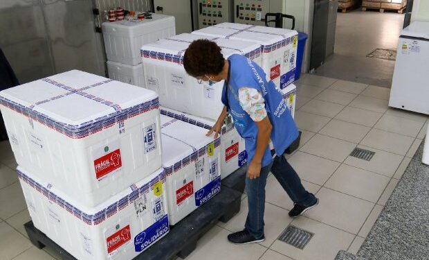 Vacinação em SC: Estado recebe 91,2 mil doses da vacina Coronavac