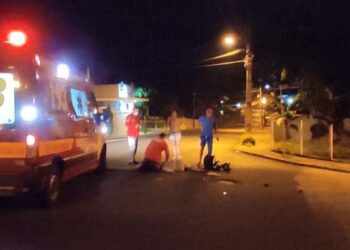 Mulher fica ferida após acidente em Jaraguá do Sul