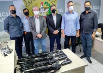Armas são entregues para Polícia Civil de Jaraguá do Sul e Guaramirim