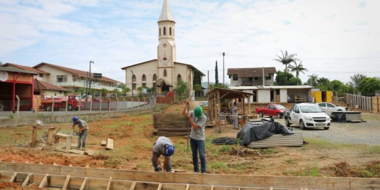 Começa a construção do posto de saúde da Barra em Jaraguá do Sul