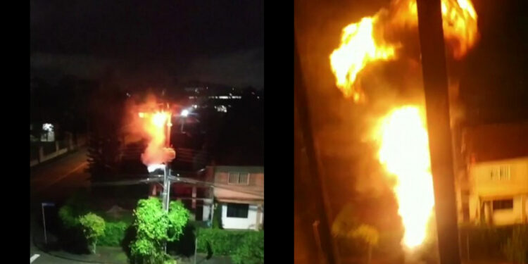 [Vídeo] Explosão deixa mais de oito mil residências sem energia em Jaraguá do Sul