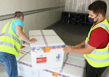 Mais de 50 mil novas doses da vacina Coronavac chegam em Santa Catarina