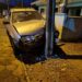 Motorista perde controle e bate carro contra poste em Massaranduba
