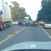 Dois carros batem na BR-280 em Jaraguá do Sul