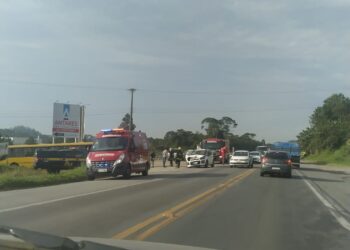 Duas pessoas ficam feridas após acidente em Guaramirim