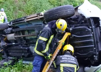 Idoso fica gravemente ferimento após acidente na BR-280