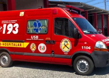 Motorista é socorrido após acidente na BR-280, na divisa entre Corupá e São Bento do Sul