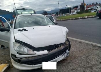 Mãe e filho sofrem acidente em Jaraguá do Sul