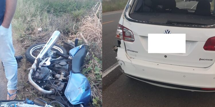 Motociclista sofre grave acidente em Massaranduba