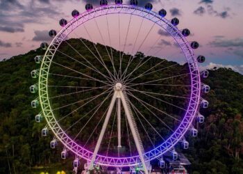 Casal é ‘esquecido’ e fica preso na roda gigante de Balneário Camboriú