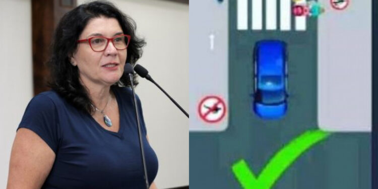 Vereadora explica proposta para recuo em faixas de pedestres de Jaraguá do Sul