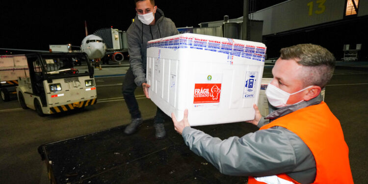 Santa Catarina recebe mais 309 mil doses contra a Covid-19