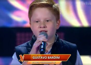[Vídeo] Cantor guaramirense se apresenta no The Voice Kids, da TV Globo